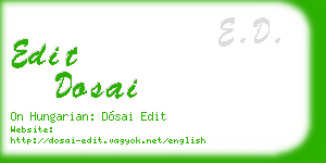 edit dosai business card